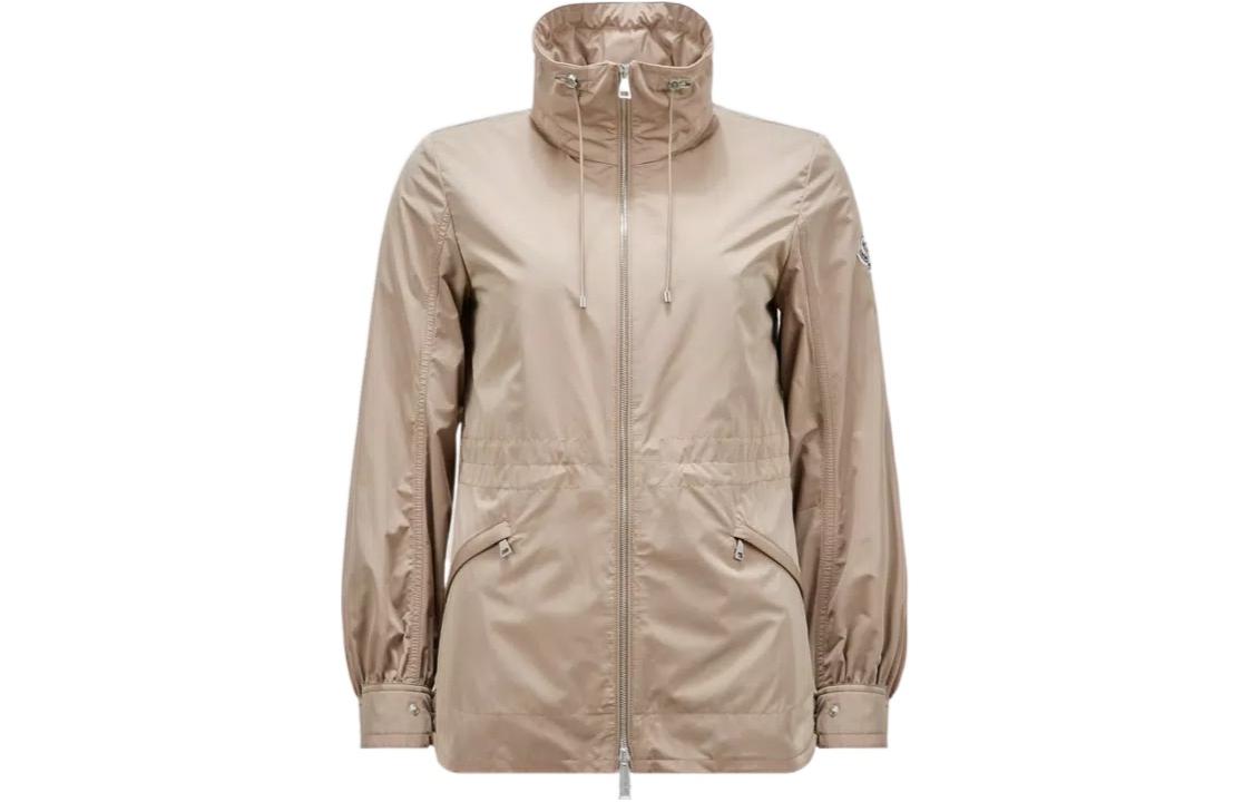 (Women) Moncler  Fitted Zip-Up Long Sleeve Jacket Light Brown J10931A000875979X202