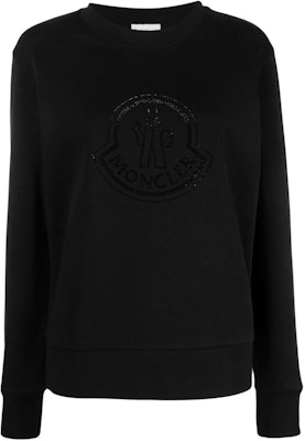 (W) Moncler Baju Lengan Panjang Grafik Cetak Crewneck Hitam I20938G00018899TR999 Order (W) Moncler Baju Lengan Panjang Grafik Cetak Crewneck Hitam I20938G00018899TR999