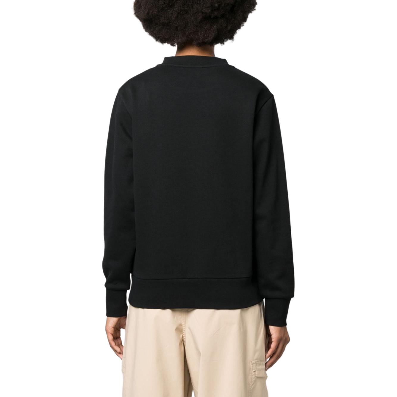 Shop (W) Moncler Baju Lengan Panjang Grafik Cetak Crewneck Hitam I20938G00018899TR999