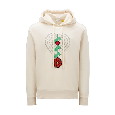 (Women) Moncler Graphic Print Pullover Sweatshirt Off-White. 8G00003-M2682-040