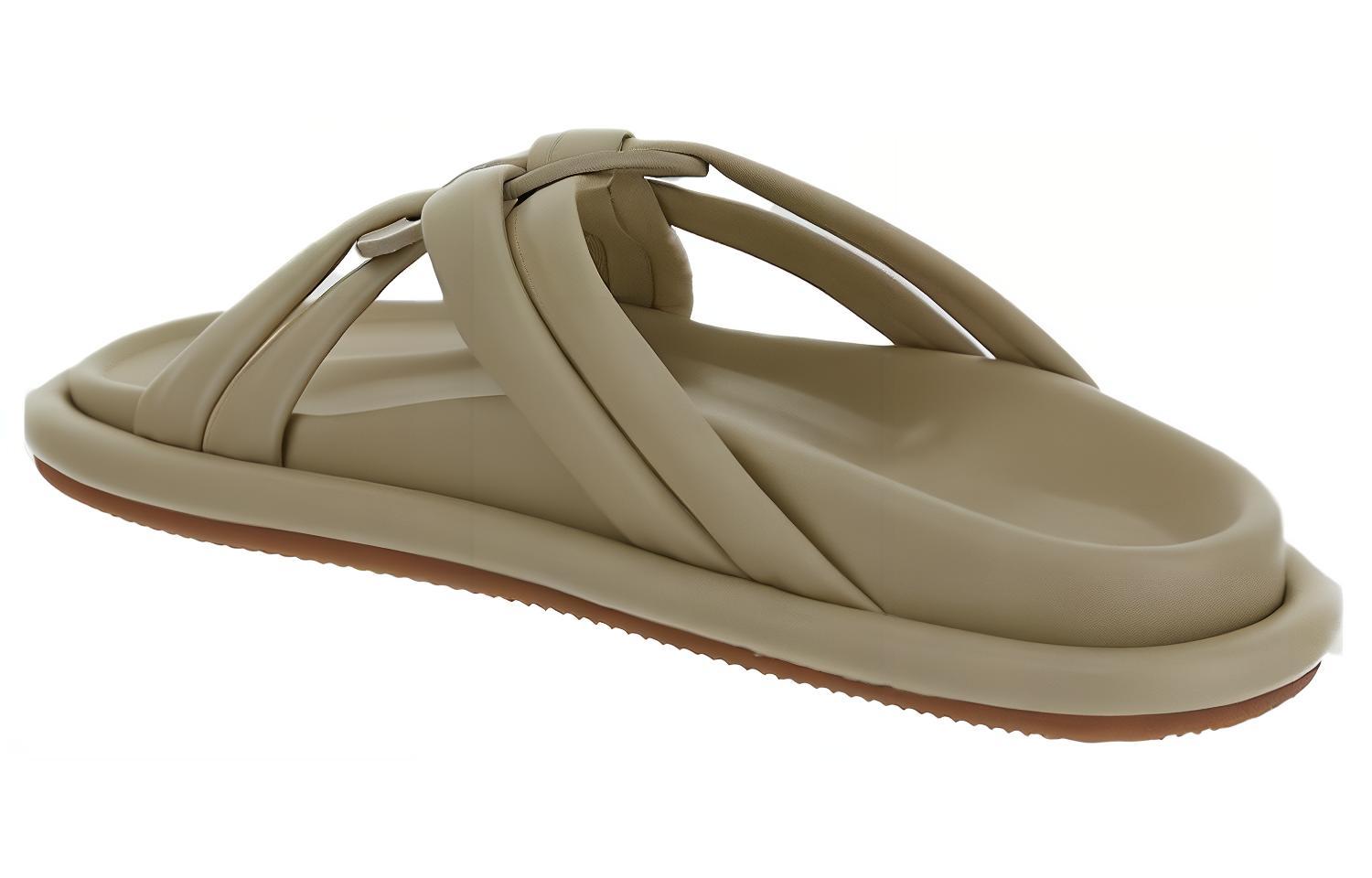 (W) Moncler 'Green Leather Open-Toe Slide' 圖 4