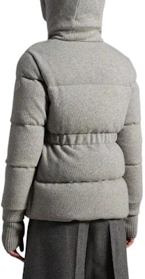 (W) Moncler 灰色羽絨外套 休閒修身長袖拉鍊腰圍大衣 H20931A00069M2137930 Purchase (W) Moncler 灰色羽絨外套 休閒修身長袖拉鍊腰圍大衣 H20931A00069M2137930