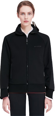 (Women) Moncler High-Neck Black Jacket with Solid Logo Embroidery. I20938G00012809KR Details for (Women) Moncler High-Neck Black Jacket with Solid Logo Embroidery. I20938G00012809KR