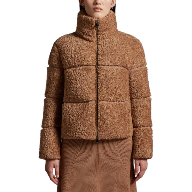 (Women) Moncler  High-Neck Short Puffer Jacket Beige I20931A0007454AM622G 圖 4