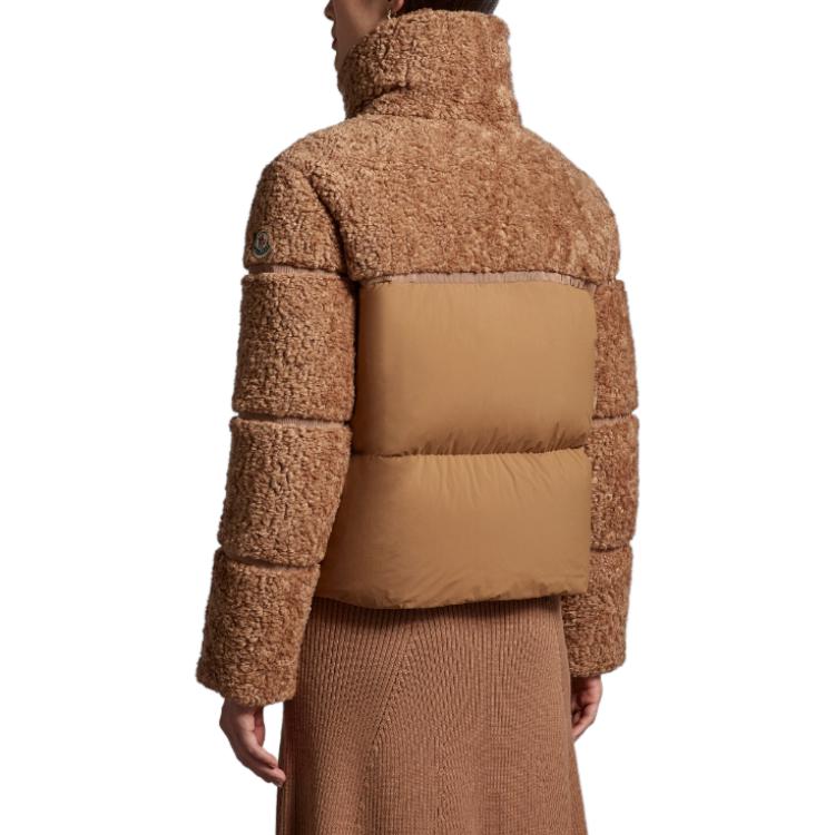 (Women) Moncler  High-Neck Short Puffer Jacket Beige I20931A0007454AM622G 圖 5