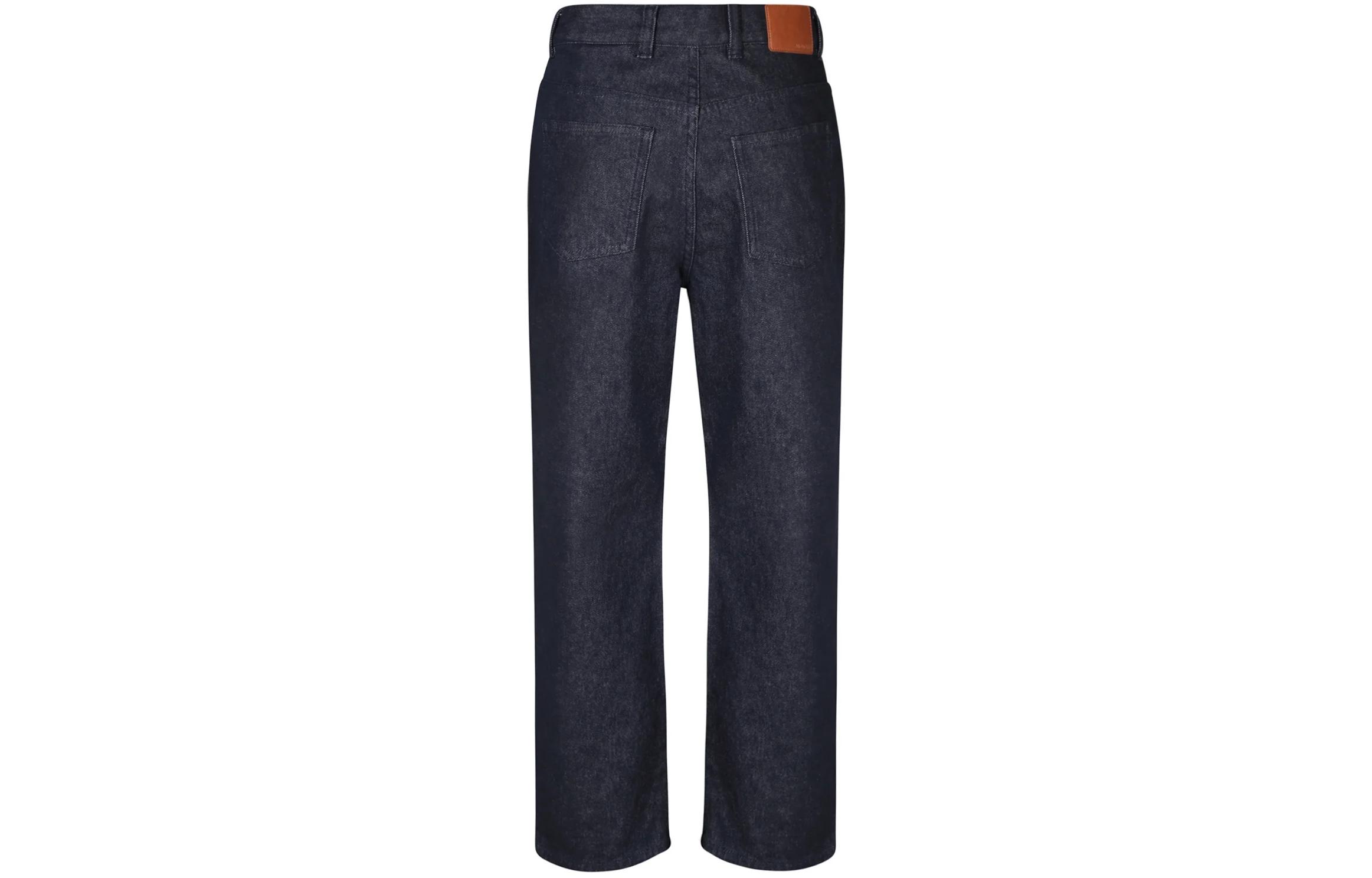 Lookbook (W) 盟可睐深靛蓝高腰弹力直筒牛仔裤 2A00014597BH778