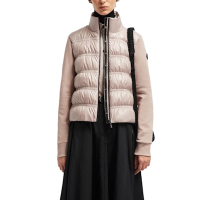 (W) Moncler 淡粉色拉鍊休閒寬鬆版羽絨外套 J20938G00013809KZ51T Shop (W) Moncler 淡粉色拉鍊休閒寬鬆版羽絨外套 J20938G00013809KZ51T