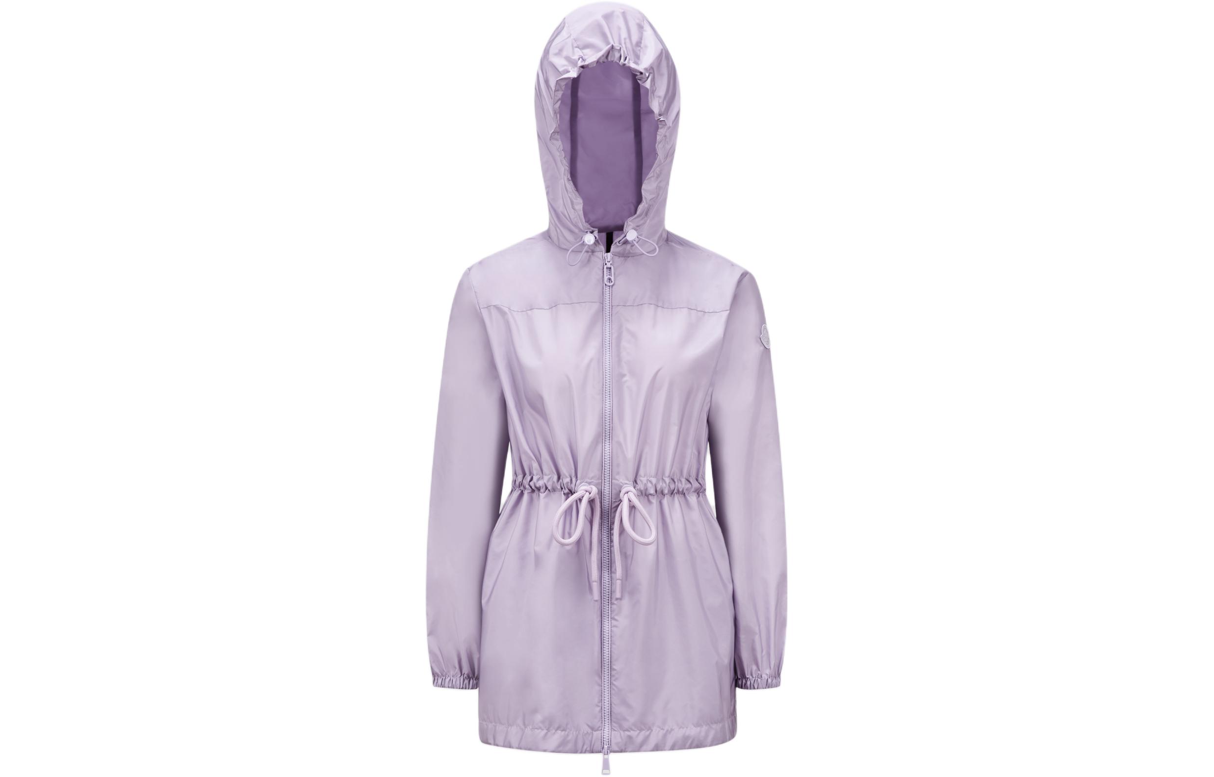 Order (Women) Moncler  Lilac Hoodie Zip-Up Drawstring Jacket. J10931A00125539ZD61A
