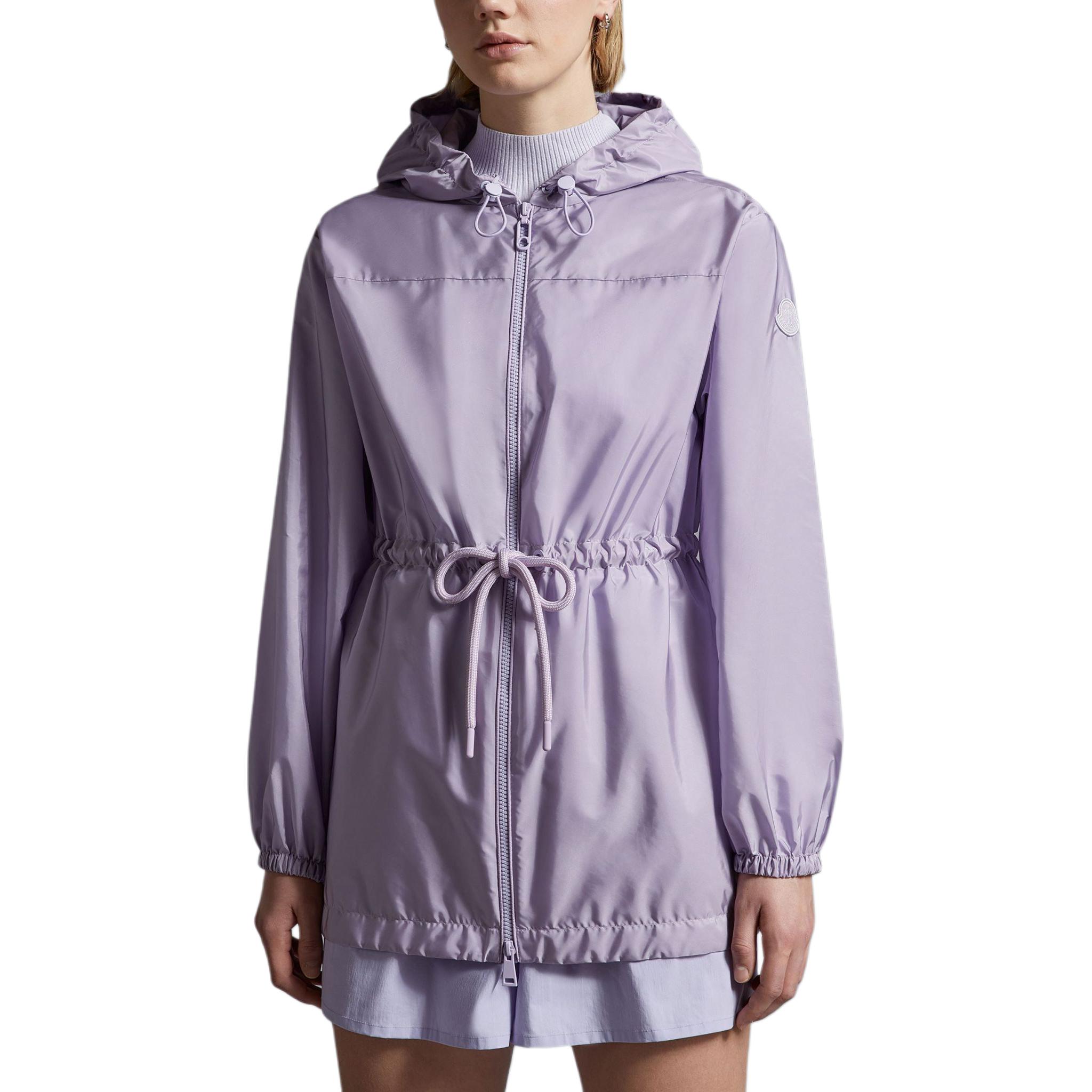 Lookbook (Women) Moncler  Lilac Hoodie Zip-Up Drawstring Jacket. J10931A00125539ZD61A