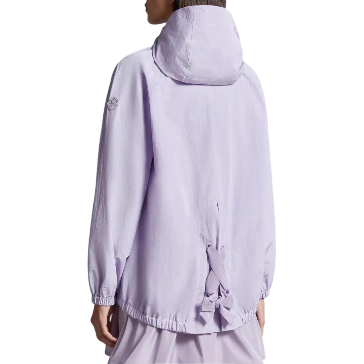 Purchase (Women) Moncler  Lilac Solid Color Zip-Up Hoodie Jacket. J10931A00127597FM62E