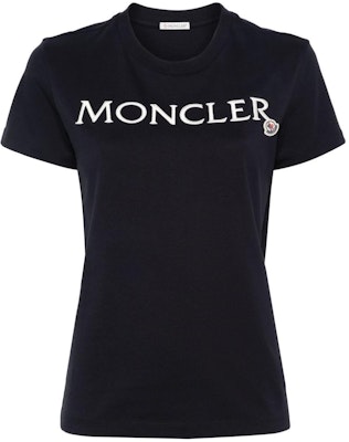 (W) Moncler Logo Sulaman Navy Biru Kemeja-T Lengan Pendek. J10938C00006829HP778 Buy (W) Moncler Logo Sulaman Navy Biru Kemeja-T Lengan Pendek. J10938C00006829HP778