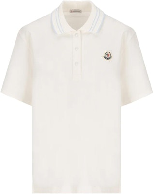 (W) Moncler 徽標短袖 Polo 衫 - 白色 8A0000384720034 Order (W) Moncler 徽標短袖 Polo 衫 - 白色 8A0000384720034
