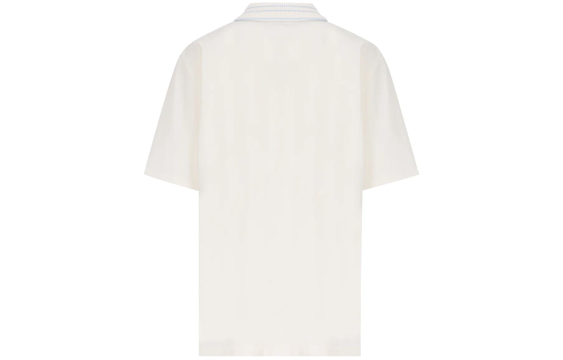 Lookbook (W) Moncler 徽標短袖 Polo 衫 - 白色 8A0000384720034