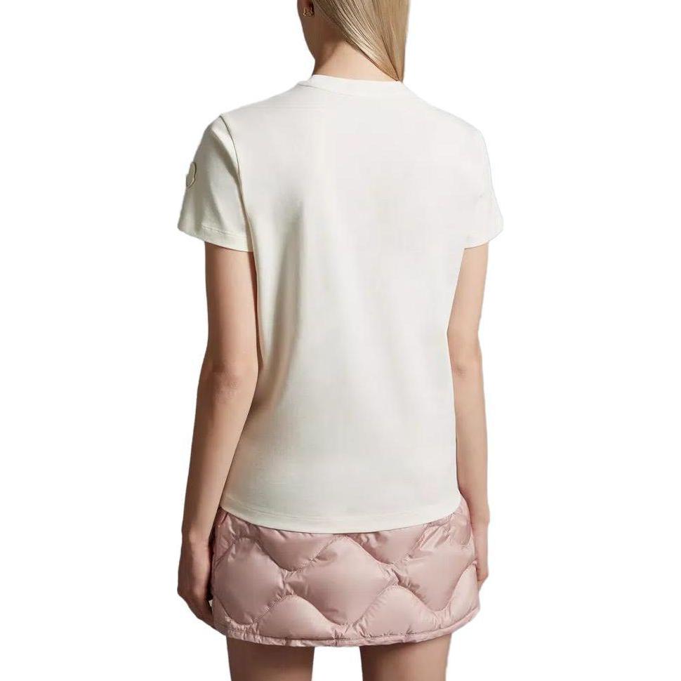 Purchase (W) Moncler Logo印花白色圓領T恤 I20938C00011829HP034