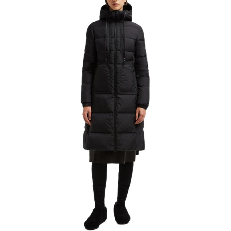 (Women) Moncler  Long Down Jacket Black - Embroidered, Zip Closure, Slim Fit J20931C000355984K999 圖 3