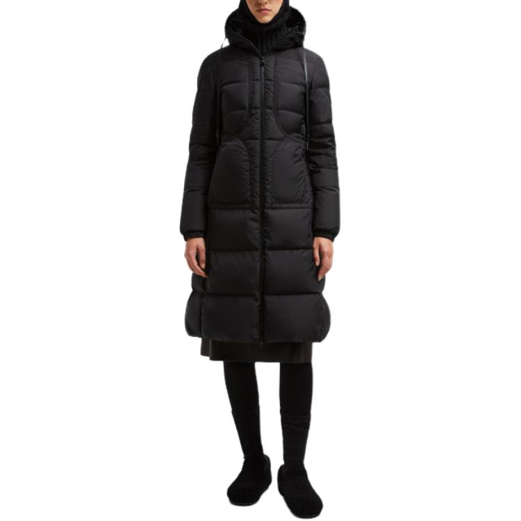 (Women) Moncler  Long Down Jacket Black - Embroidered, Zip Closure, Slim Fit J20931C000355984K999 圖 5