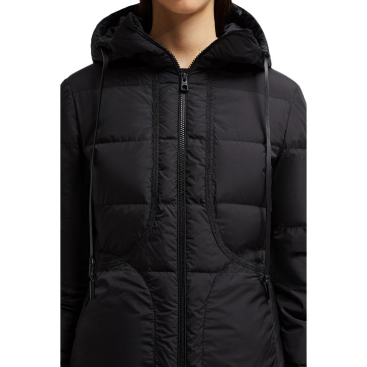 (Women) Moncler  Long Down Jacket Black - Embroidered, Zip Closure, Slim Fit J20931C000355984K999 圖 6