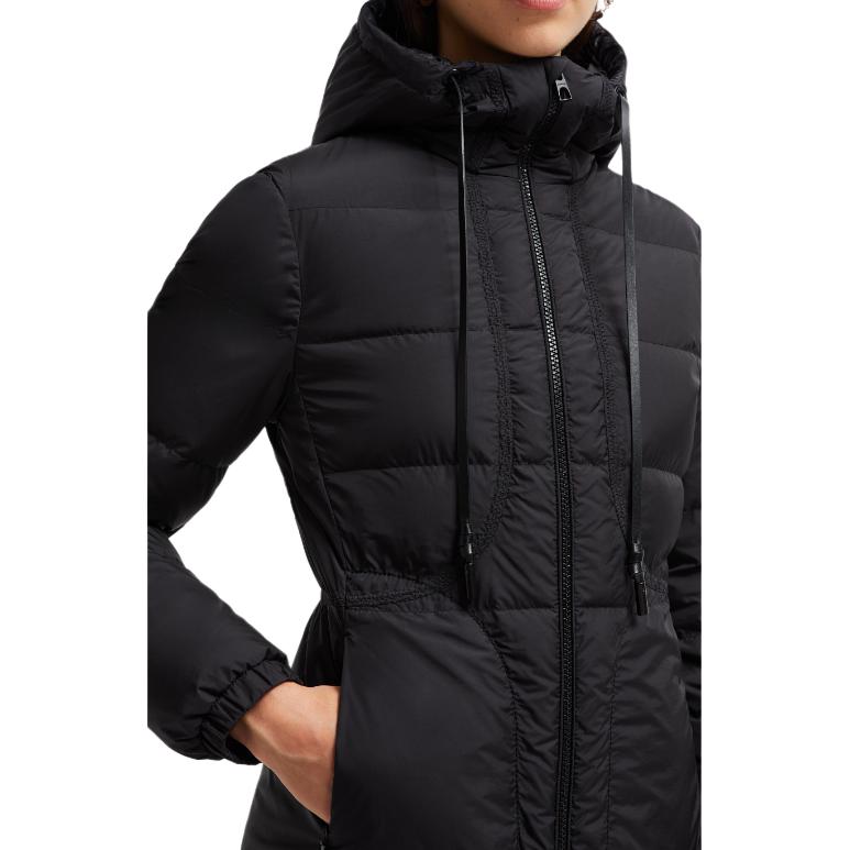 (Women) Moncler  Long Down Jacket Black - Embroidered, Zip Closure, Slim Fit J20931C000355984K999 圖 7