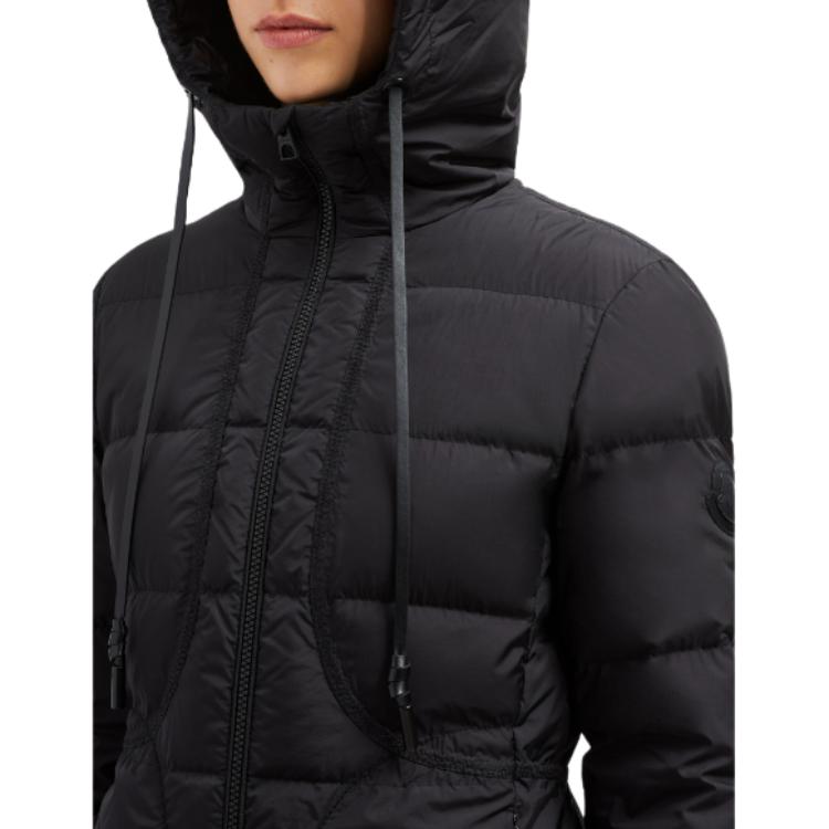 (Women) Moncler  Long Down Jacket Black - Embroidered, Zip Closure, Slim Fit J20931C000355984K999 圖 8