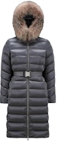 (Women) Moncler Long Down Jacket with Hood and Zipper in Solid Color. I20931C0003259685927 (Women) Moncler Long Down Jacket with Hood and Zipper in Solid Color. I20931C0003259685927