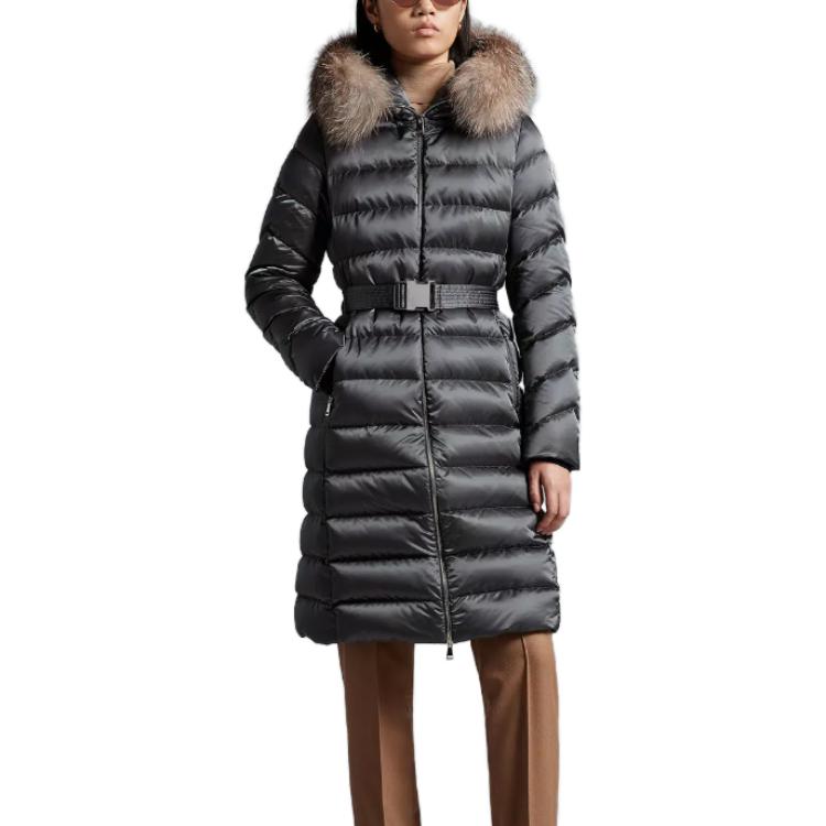 Lookbook (W) Moncler Jaket Panjang dengan Hood dan Resleting Warna Polos. I20931C0003259685927