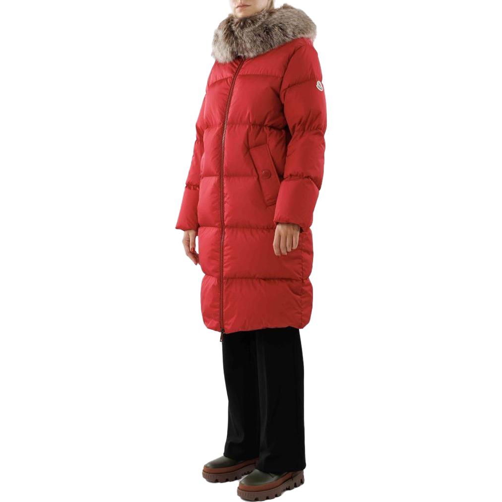 (Women) Moncler  Long Hooded Down Jacket in Solid Blush Pink. 1C0006854155462 圖 4