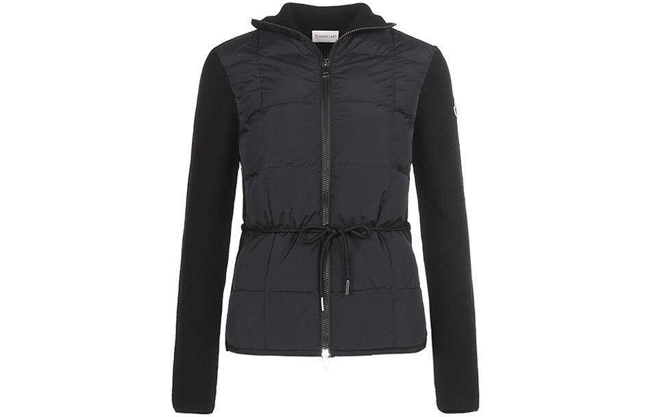 (Women) Moncler  Long Sleeve Solid Color Down Jacket - Black 9B00019M1131999