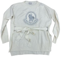 (Women) Moncler Loose Fit Sweater with Tie Details Cream White. 209390505529489X002 (Women) Moncler Loose Fit Sweater with Tie Details Cream White. 209390505529489X002