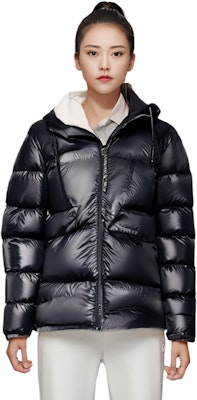 (W) 蒙克莱海军蓝连帽缝线中长款羽绒服 I20931C000305972C778 Sizing (W) 蒙克莱海军蓝连帽缝线中长款羽绒服 I20931C000305972C778