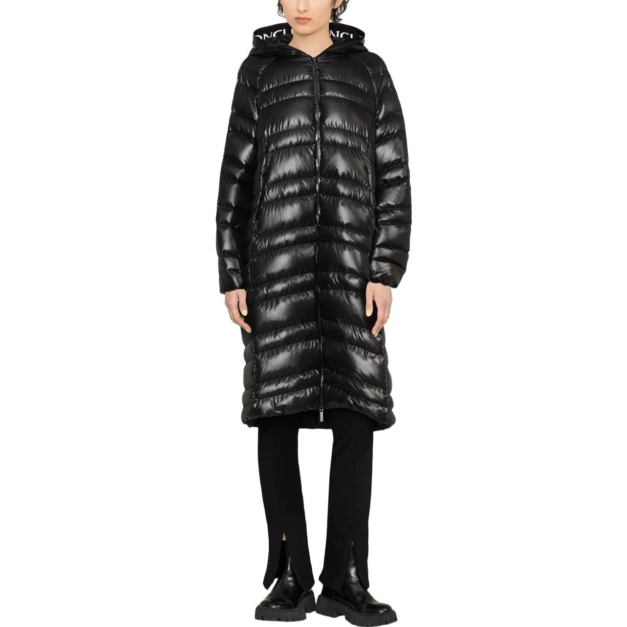 (Women) Moncler  Mid-Length Puffer Jacket Black - Solid Color, Zippered Design I10931C00022595OK999 圖 3