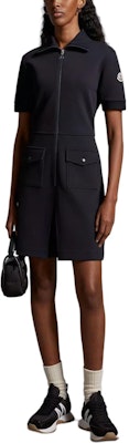 (Women) Moncler Minimalist Blue Short Sleeve Zip-Up Short Dress J10938I00011899V9778 Lookbook (Women) Moncler Minimalist Blue Short Sleeve Zip-Up Short Dress J10938I00011899V9778