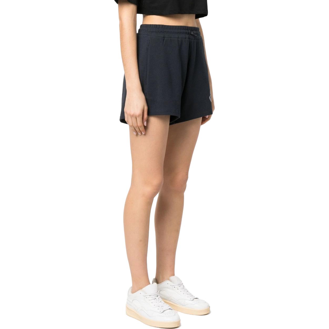 Purchase (W) Moncler Shorts Azul Marino con Cordón y Estampado Colección SS23. I10938H0002089A0X