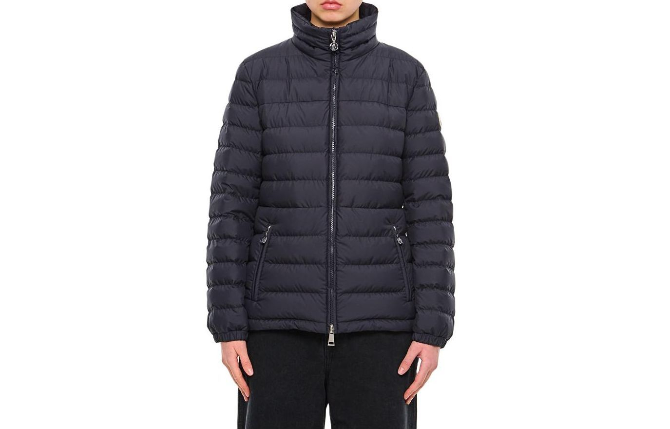 (Women) Moncler  Navy Blue Solid Zip-Up Puffer Jacket Long Sleeve 1A0003754A81778 圖 2