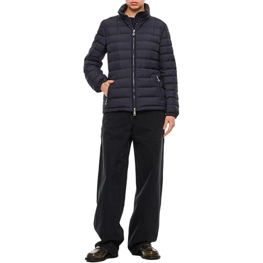 (Women) Moncler  Navy Blue Solid Zip-Up Puffer Jacket Long Sleeve 1A0003754A81778 圖 4
