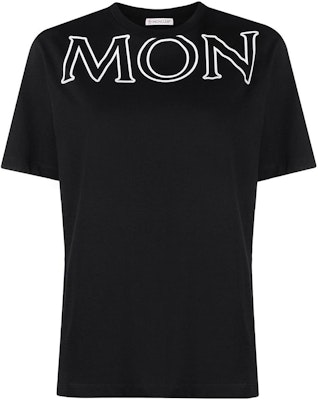 (Women) Moncler Oversized Letter Print Crew Neck T-Shirt Short Sleeve. H20938C00022829HP999 Buy (Women) Moncler Oversized Letter Print Crew Neck T-Shirt Short Sleeve. H20938C00022829HP999