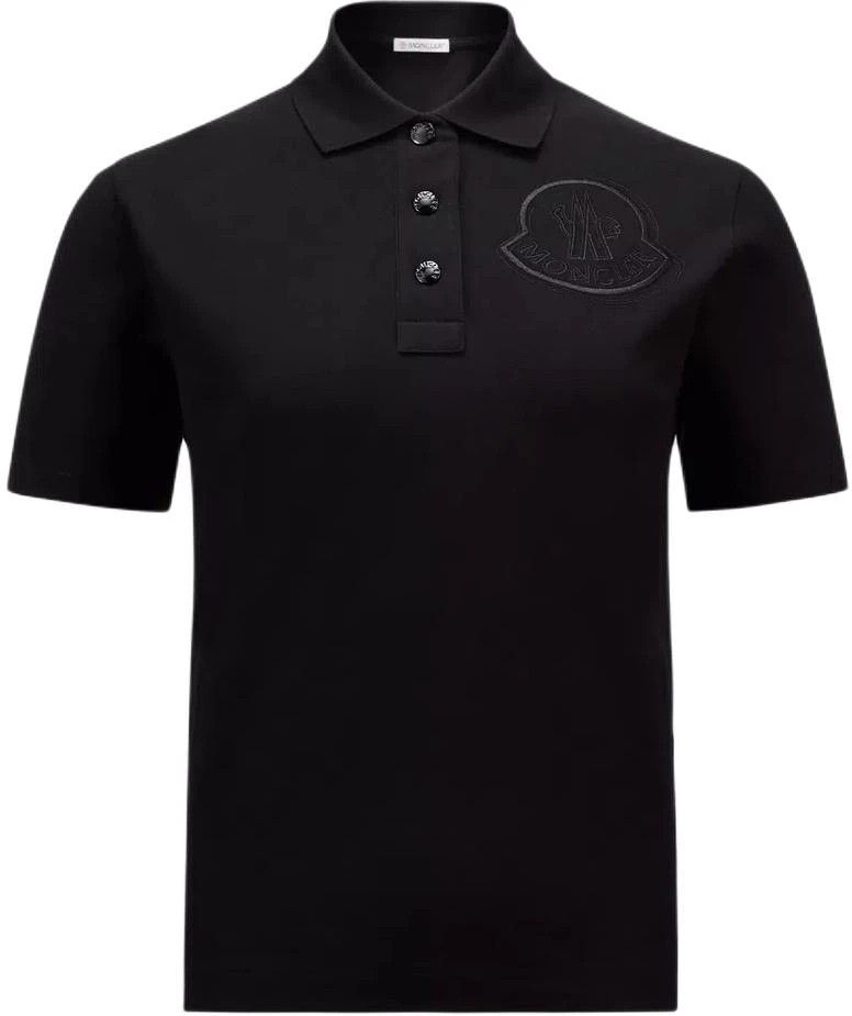 women-moncler-oversized-logo-short-sleeve-polo-shirt-in-black-j20938-a0000584720999