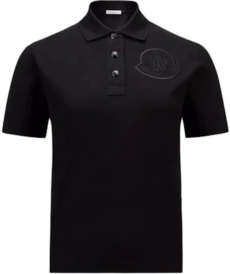 (W) Moncler 黑色寬鬆版大Logo短袖POLO衫。 J20938A0000584720999 Order (W) Moncler 黑色寬鬆版大Logo短袖POLO衫。 J20938A0000584720999