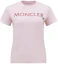 Buy (W) Camiseta Ajustada Rosa de Manga Corta con Logo Bordado Moncler. J10938C00006829HP50B