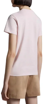 (W) Camiseta Ajustada Rosa de Manga Corta con Logo Bordado Moncler. J10938C00006829HP50B Purchase (W) Camiseta Ajustada Rosa de Manga Corta con Logo Bordado Moncler. J10938C00006829HP50B
