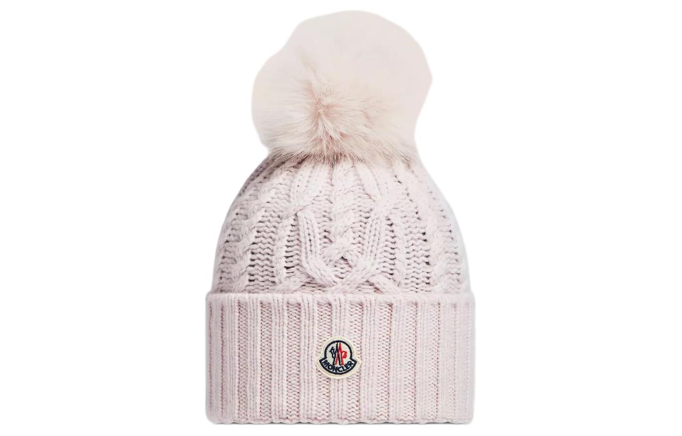 (Women) Moncler  Pink Knit Beanie Wool Cashmere Blend J10933B00019M450650B