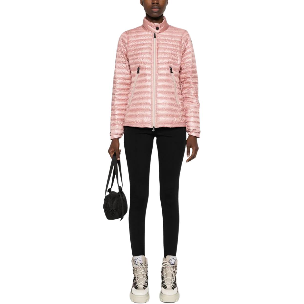 (Women) Moncler  Pink Slim Fit Puffer Jacket with Zip and Stand Collar. J10981A00013539YL53A 圖 3