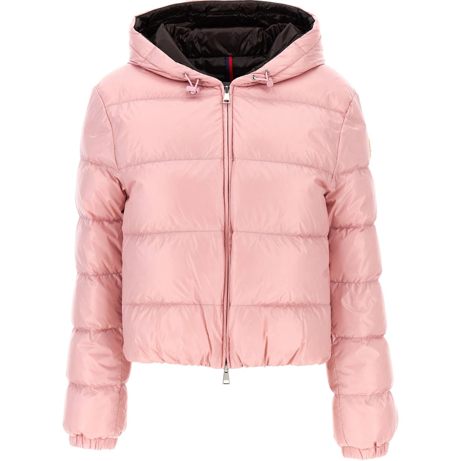 (Women) Moncler  Pink Zip-Up Hoodie Long-Sleeve Down Jacket. J20931A000835963V523 圖 2