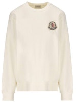 (Women) Moncler Plain Crewneck Pullover Long Sleeve Sweater Off-White. 8G00027899TR034 (Women) Moncler Plain Crewneck Pullover Long Sleeve Sweater Off-White. 8G00027899TR034
