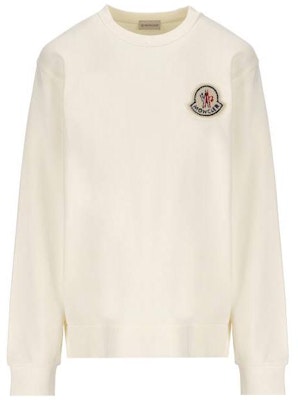 (W) 몽클레어 플레인 크루넥 풀오버 긴팔 스웨터 오프 화이트. 8G00027899TR034 Buy (W) 몽클레어 플레인 크루넥 풀오버 긴팔 스웨터 오프 화이트. 8G00027899TR034