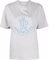 (Women) Moncler Plain Logo Embroidered Crewneck Short-Sleeve T-Shirt I10938C00014829HP984 (Women) Moncler Plain Logo Embroidered Crewneck Short-Sleeve T-Shirt I10938C00014829HP984