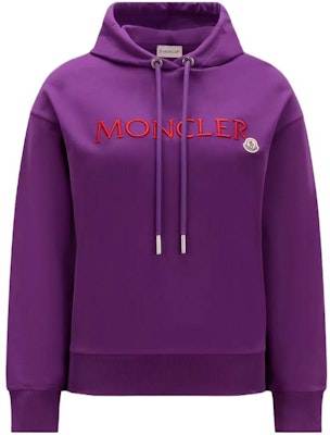 (W) Sudadera Moncler Morada con Logo Bordado de Manga Larga y Capucha. I20938G0002689A1K63B Buy (W) Sudadera Moncler Morada con Logo Bordado de Manga Larga y Capucha. I20938G0002689A1K63B