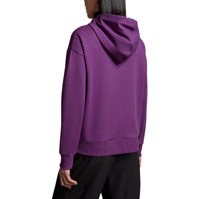 Lookbook (W) Sudadera Moncler Morada con Logo Bordado de Manga Larga y Capucha. I20938G0002689A1K63B