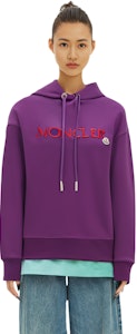 (W) Sudadera Moncler Morada con Logo Bordado de Manga Larga y Capucha. I20938G0002689A1K63B Details for (W) Sudadera Moncler Morada con Logo Bordado de Manga Larga y Capucha. I20938G0002689A1K63B