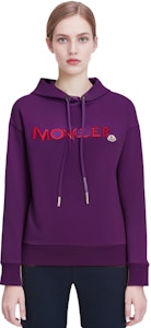 (W) Sudadera Moncler Morada con Logo Bordado de Manga Larga y Capucha. I20938G0002689A1K63B Cheap (W) Sudadera Moncler Morada con Logo Bordado de Manga Larga y Capucha. I20938G0002689A1K63B