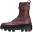 Buy (W) Moncler Bottines Mode en Cuir Rouge Brun Lacées 4F00110019A6471